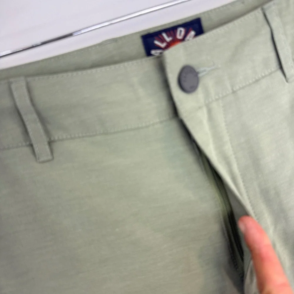 Huckberry‎ Faherty All Day Shorts Mens 28 Green Hybrid Chino Stretch MSC0012